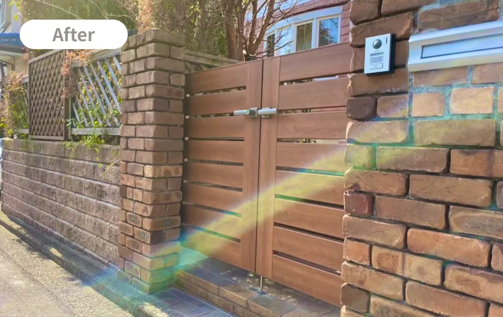 古くなった門扉・ポストのリニューアル