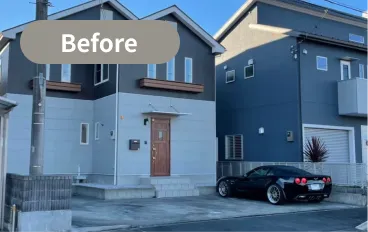 カーポート・外部からの目線を遮るフェンス施工